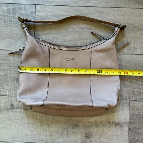 American Leather Company Tan Hobo Shoulder Bag - Picture 8 of 9